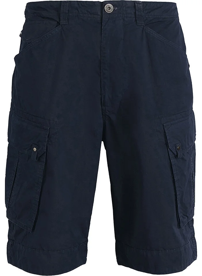 باد بير Men's Navy Blue Cargo Shorts