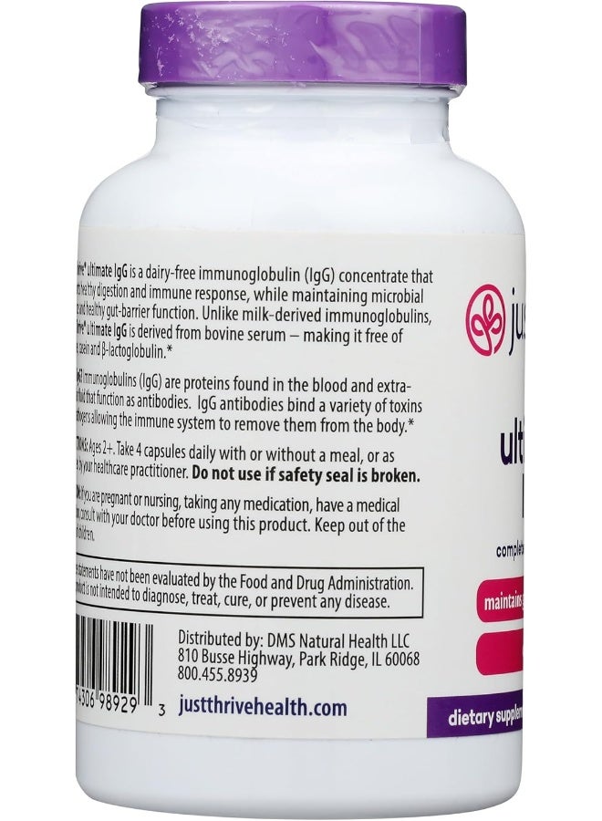 Just Thrive جست ثرايف - ألتميت IgG - مكمل دعم المناعة الشامل - صيغة التخلص من السموم، 120 كبسولة نباتية - Image 4