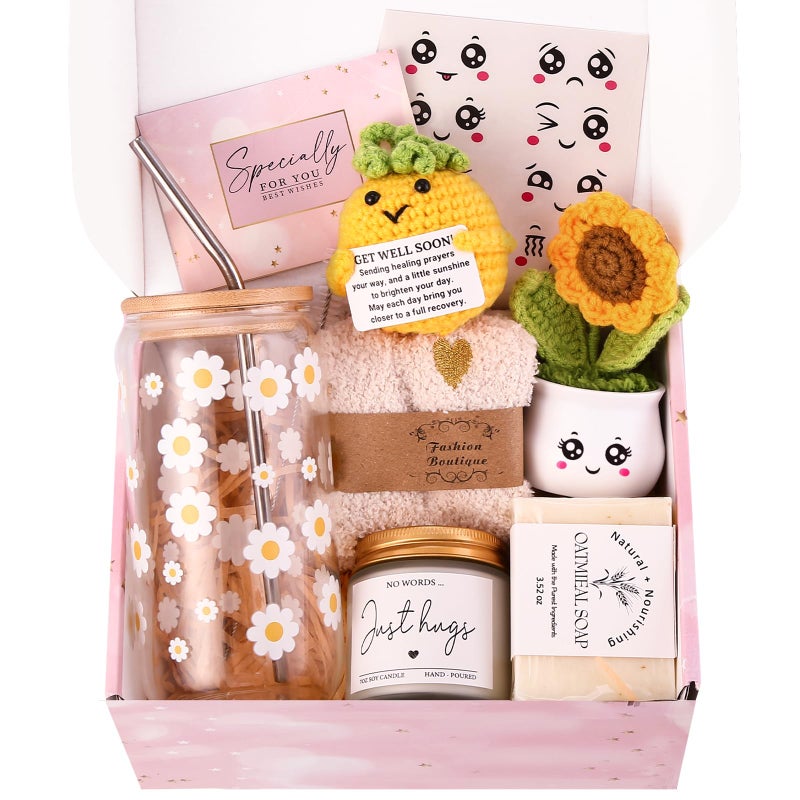 DHQH Get Well Care Package Gifts for Women Self Care Gifts Basket After Surgery Recovery Gift Set for Friends Sister Mom Thank You Present for Her - Image 2