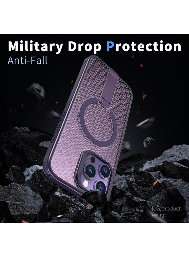 erorex Case For iPhone 16 Plus Honeycomb Cooling MagSafe Holder Phone Case - Image 3