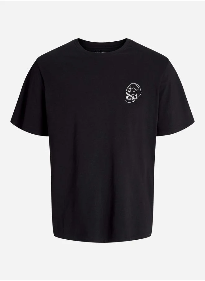 JACK & JONES Graphic Print Crew Neck T-Shirt