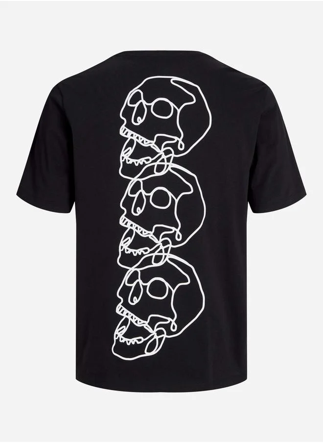 JACK & JONES Graphic Print Crew Neck T-Shirt
