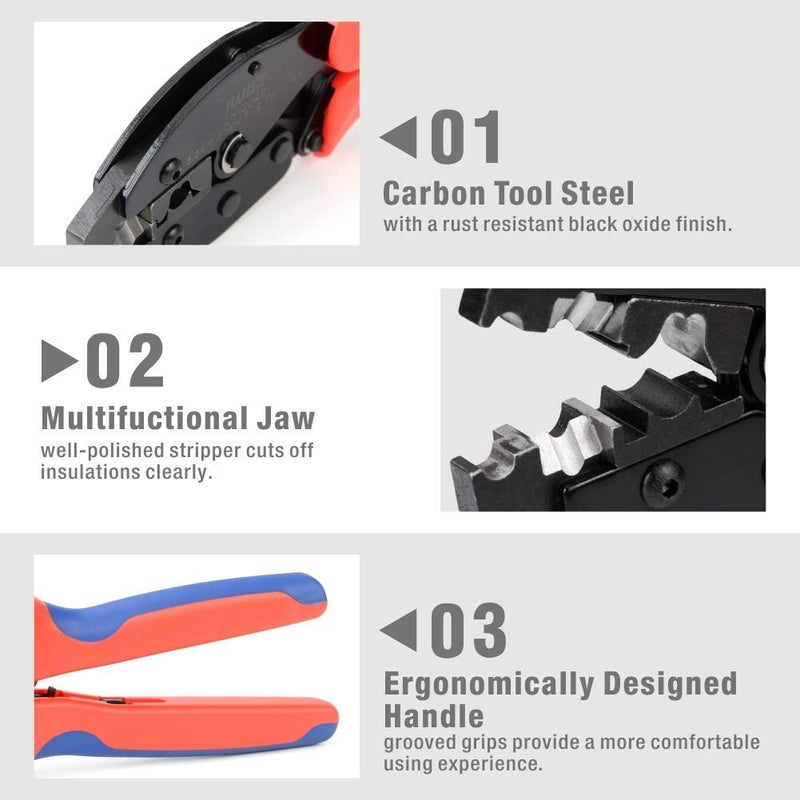 IWISS iCrimp Spark Plug Wire Crimper, Ratchet Wire Crimping and Stripping Tool for Spark Plug Ignition Wire and Terminals Dia. 7.0-8.5mm - Image 4