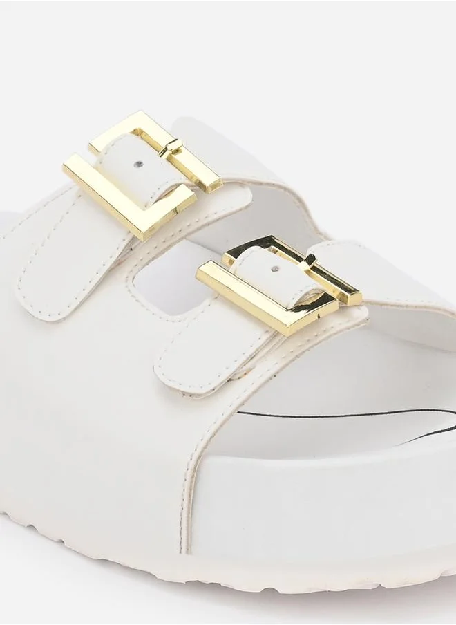 Fresh Feet Buckle Detail Michelle Orthopedic Sandals
