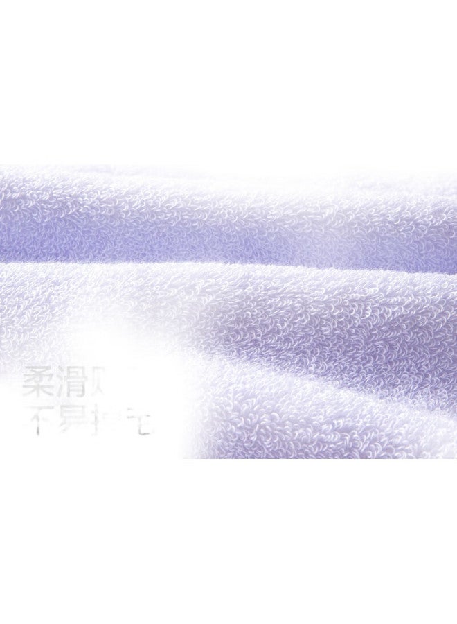 Purcotton Cotton Bath Towel Soft Absorbent Face Towel For Home Use - Rhythm Purple 70*140Cm - Image 1