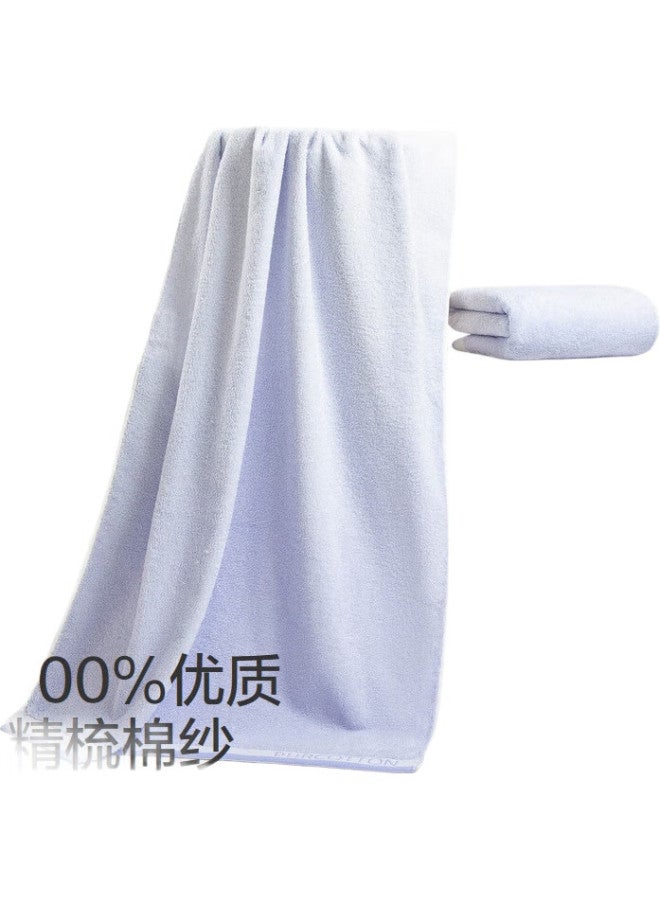 Purcotton Cotton Bath Towel Soft Absorbent Face Towel For Home Use - Rhythm Purple 70*140Cm - Image 2