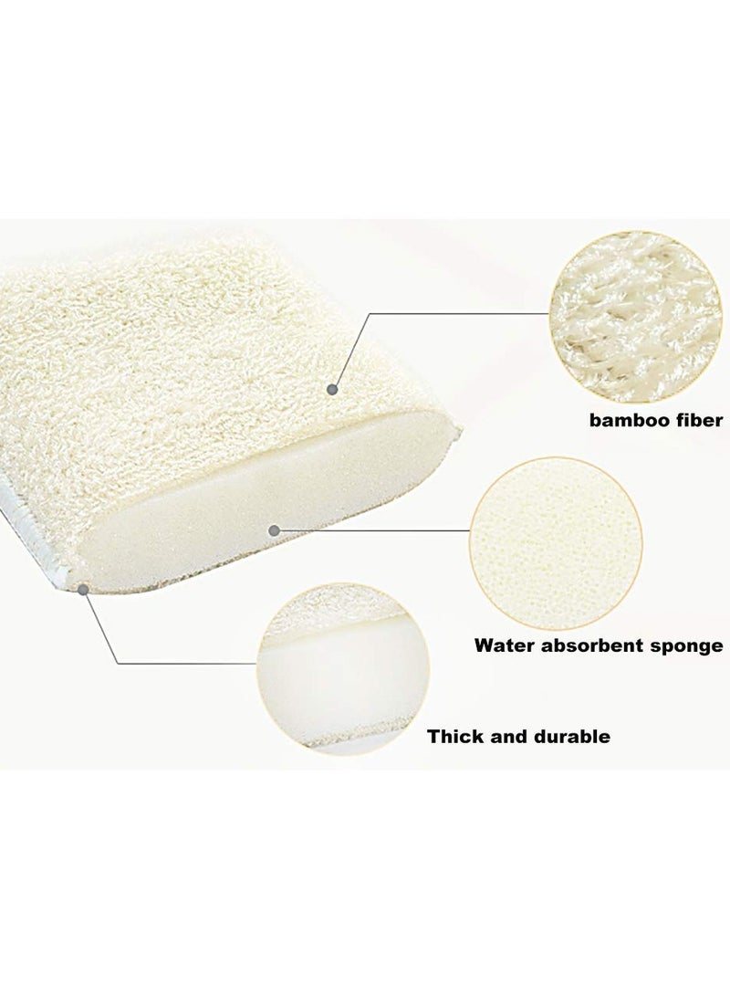 Natural Bamboo Sponges Kitchen Cleaning Sponges Dish Sponges Reusable Dish Washing Sponges Super Absorbent 6 Packs - Image 3