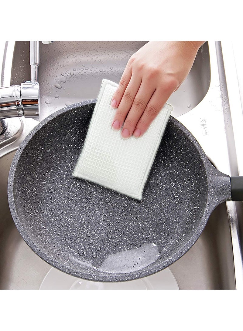 Natural Bamboo Sponges Kitchen Cleaning Sponges Dish Sponges Reusable Dish Washing Sponges Super Absorbent 6 Packs - Image 4