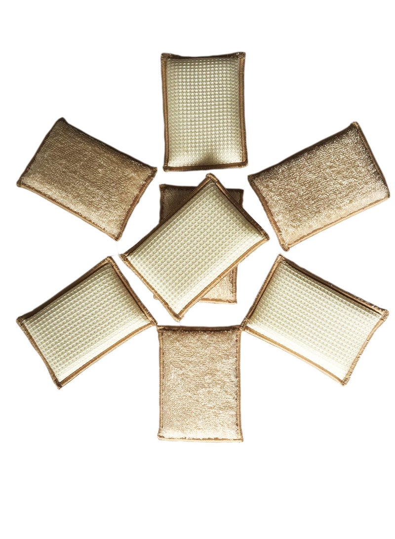 Natural Bamboo Sponges Kitchen Cleaning Sponges Dish Sponges Reusable Dish Washing Sponges Super Absorbent 6 Packs - Image 5