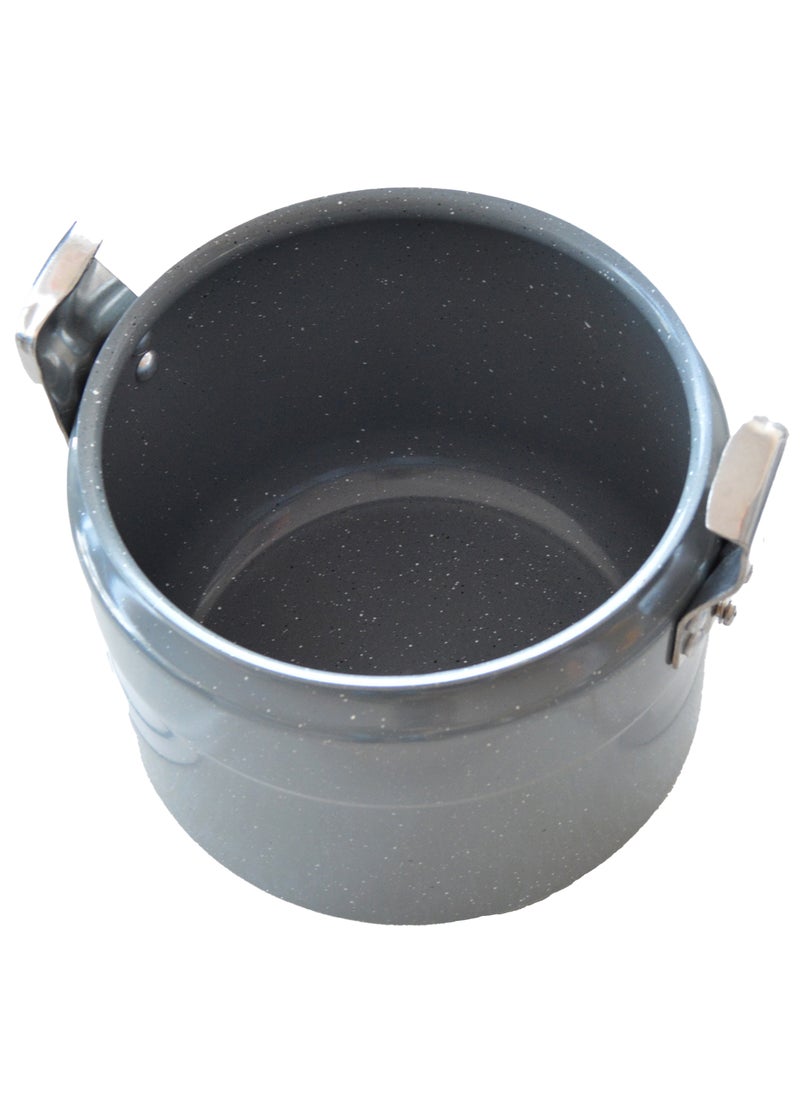 Generic Aluminium Induction Base Pressure Cooker Lightweight & Durable Cooker With  Cool Touch Handle And Safety Valves Ideal For Gas And Solid Hotplates 8Liters  - Image 1