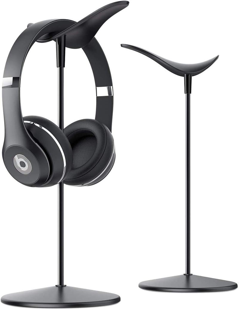 Lamicall Headphone Stand, Desktop Headset Holder - Desk Earphone Stand, for All Headsets Such as Airpods Max, HyperX Gaming Headphones, Beats/Sennheiser Music Headphones - Black - Image 1