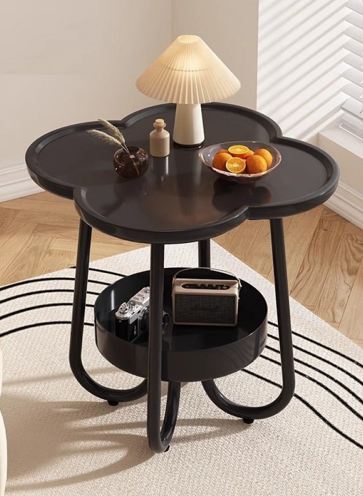 DubaiGallery طاولات نهاية دائرية صغيرة طاولة جانبية طاولة بجانب الأريكة طاولة نهاية دائرية للغرفة المعيشية، تجميع سهل - Image 2