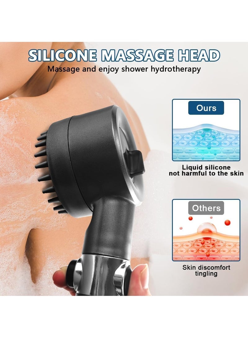 Shower Head High Pressure with Filter, Power Shower Head with 4 Spray Modes and Pause Button, 1.5m Shower Hose and Head, Shower Nozzle Perfect for Adults, Children, Pets, and Gyms  - Image 3