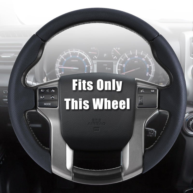 Aimato Customized Steering Wheel Cover for Toyota Tacoma 2012-2023/4Runner 2010-2024/Tundra 2014-2021/Sequoia 2014-2022 Thin,Anti-Slip,Scratch-Resistant Exclusive Car Accessory for Toyota - Image 1