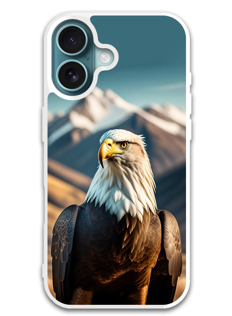 Theodor Protective Case Cover For APPLE IPHONE 16 Plus Eagle 1 (White Bumper) - Image 1