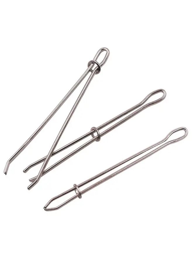 2 Pcs Heavy Duty Garment Clips With Needle Elastic Band Rope Threading Guide Tool For Diy Sewing Crafting And Garment Making White Sewing Accessories - Image 3