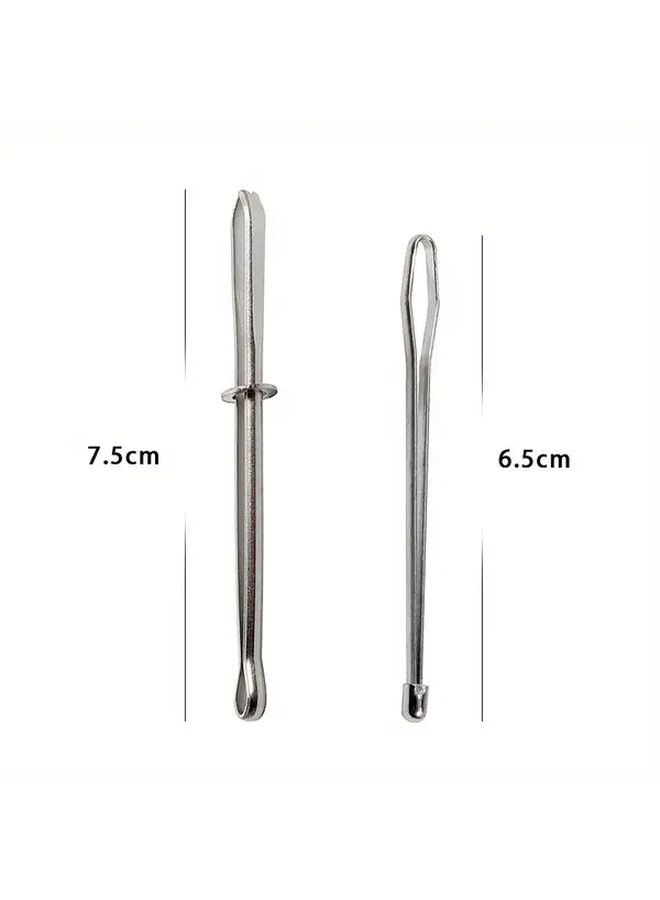 2 Pcs Heavy Duty Garment Clips With Needle Elastic Band Rope Threading Guide Tool For Diy Sewing Crafting And Garment Making White Sewing Accessories - Image 4