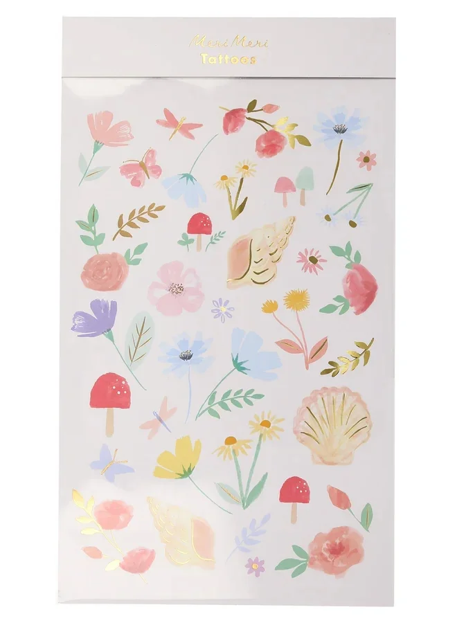 Meri Meri Floral Tattoos Sheets