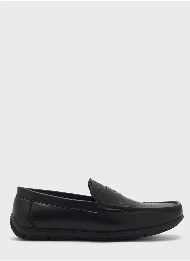 Robert Wood Apron Texture Loafers