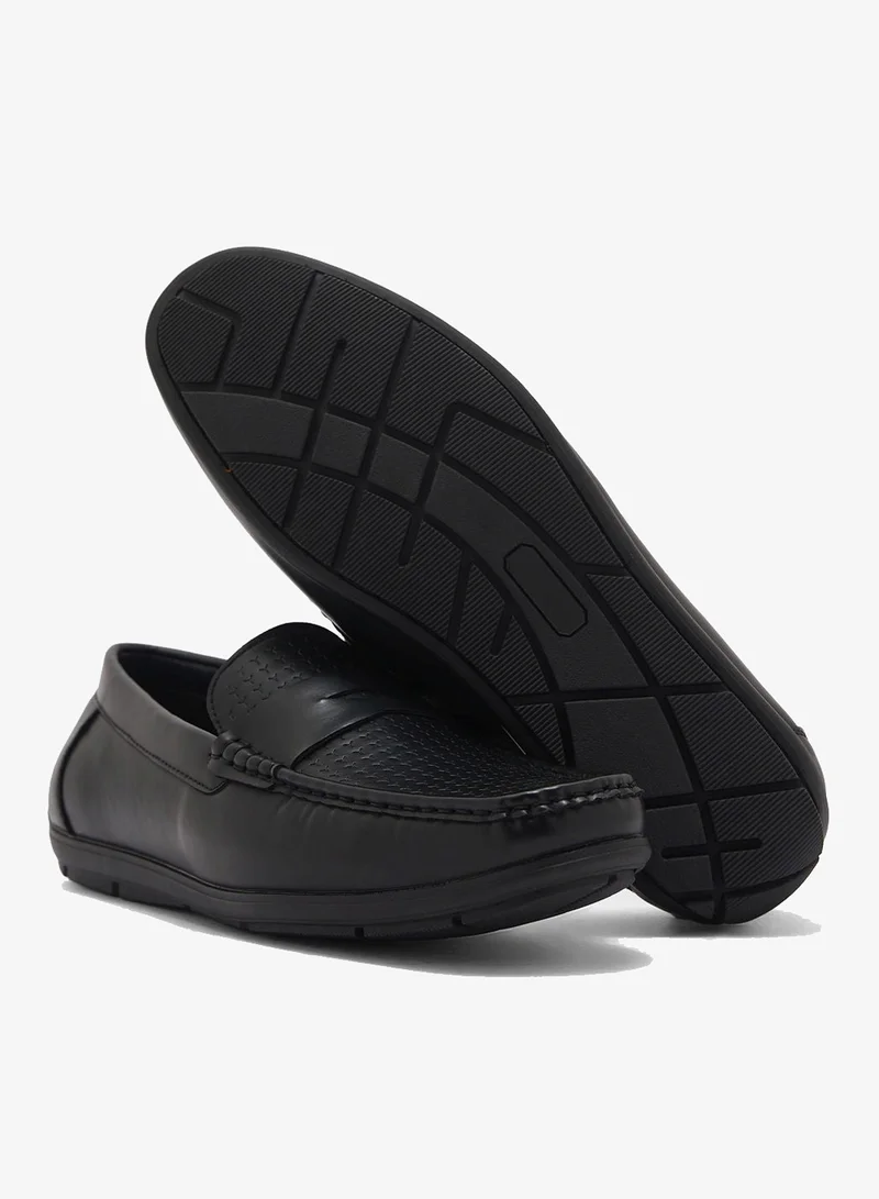 Robert Wood Apron Texture Loafers