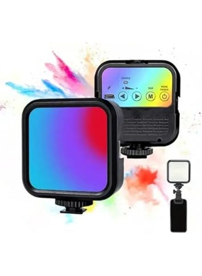 مصباح RGB (WL-R1) صغير قابل لإعادة الشحن مع مشبك تصوير الصور الفيديو ، متعدد الالوان و الاااضاات لتصوير مختلفة ، حيث مناسب التصوير السلفى أو تصوير المحتوى - Image 1