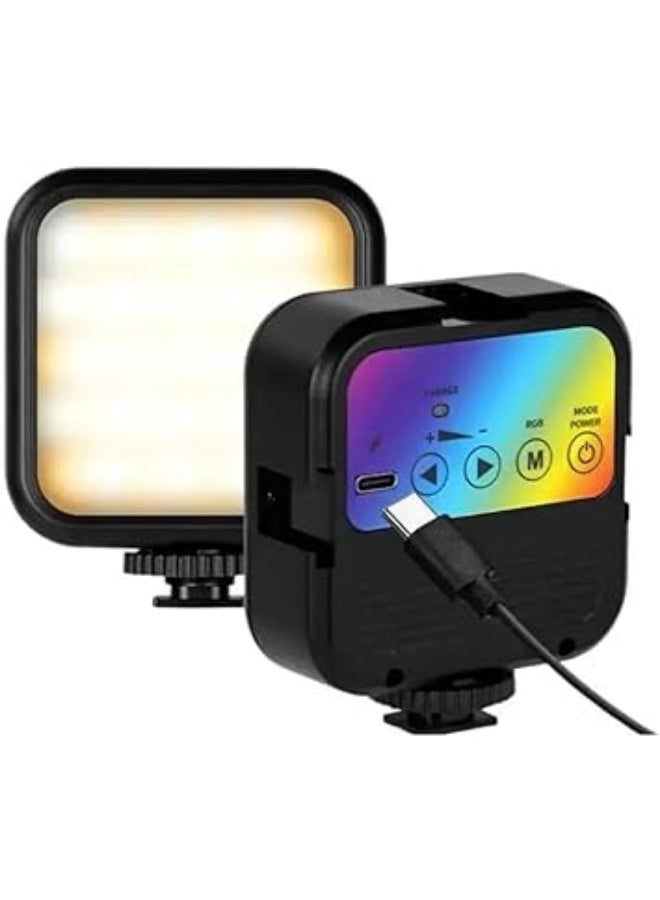 مصباح RGB (WL-R1) صغير قابل لإعادة الشحن مع مشبك تصوير الصور الفيديو ، متعدد الالوان و الاااضاات لتصوير مختلفة ، حيث مناسب التصوير السلفى أو تصوير المحتوى - Image 3