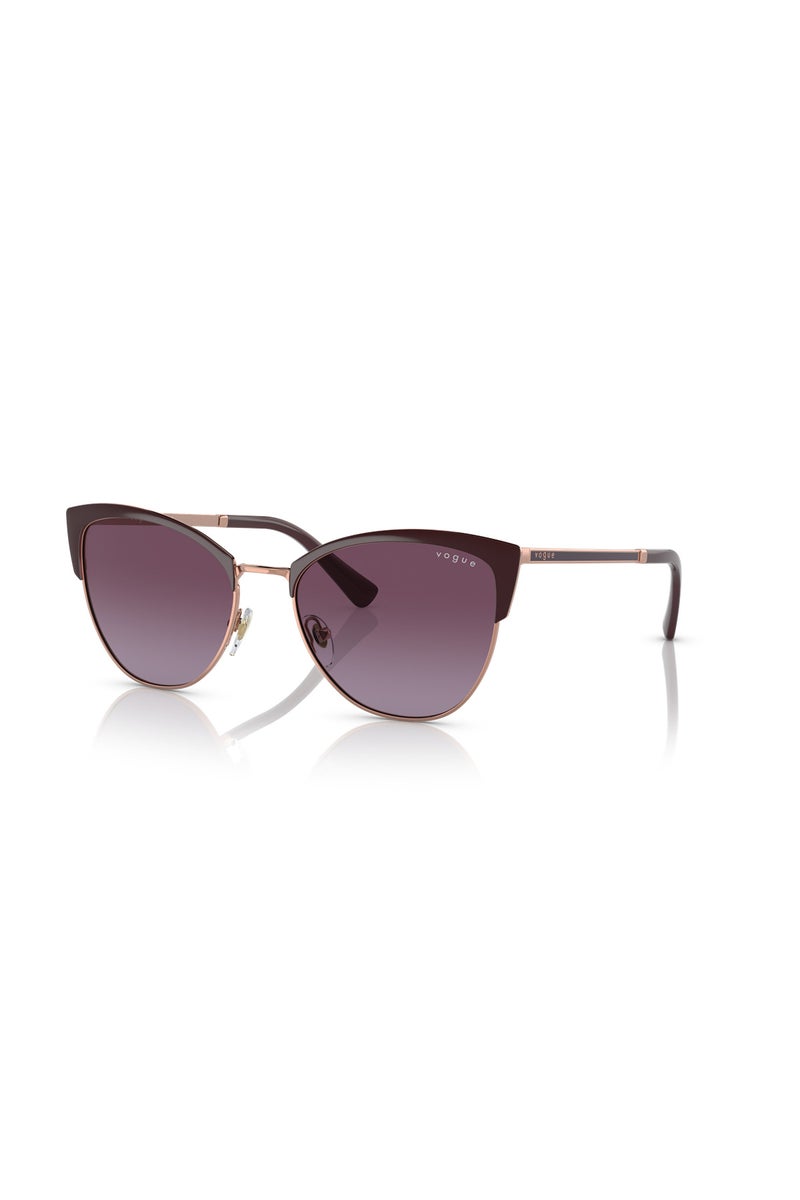 Vogue Women's Cat Eye Sunglasses in Dark Brown - Image 1