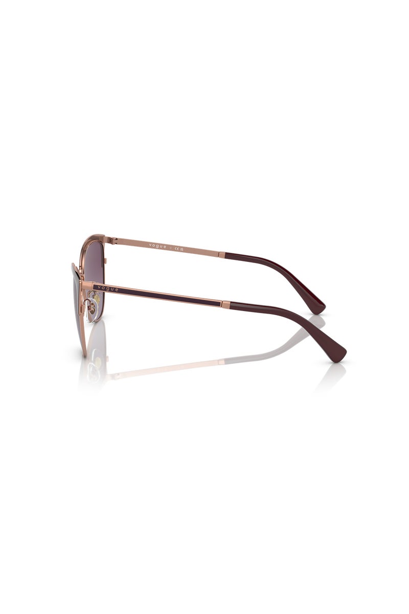 Vogue Women's Cat Eye Sunglasses in Dark Brown - Image 3