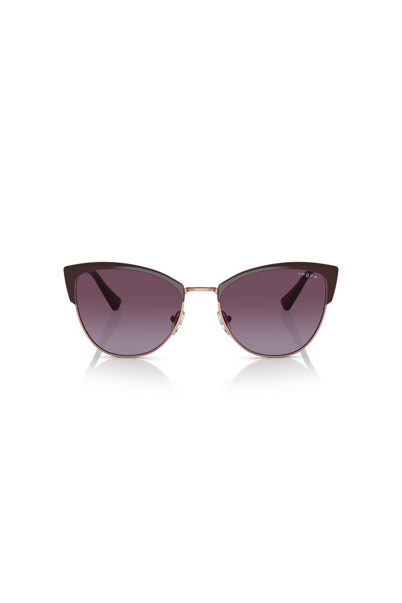 Vogue Women's Cat Eye Sunglasses in Dark Brown - Image 2