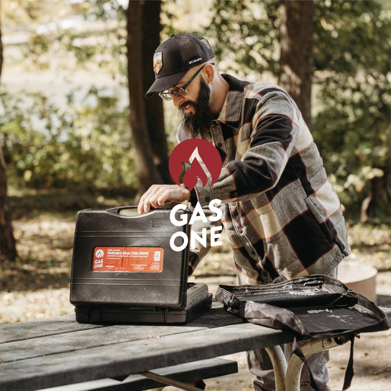 GasOne Gas One GS-3400P Propane or Butane Stove Dual Fuel Stove Portable Camping Stove - Patented - with Carrying Case Great for Emergency Preparedness Kit - Image 3