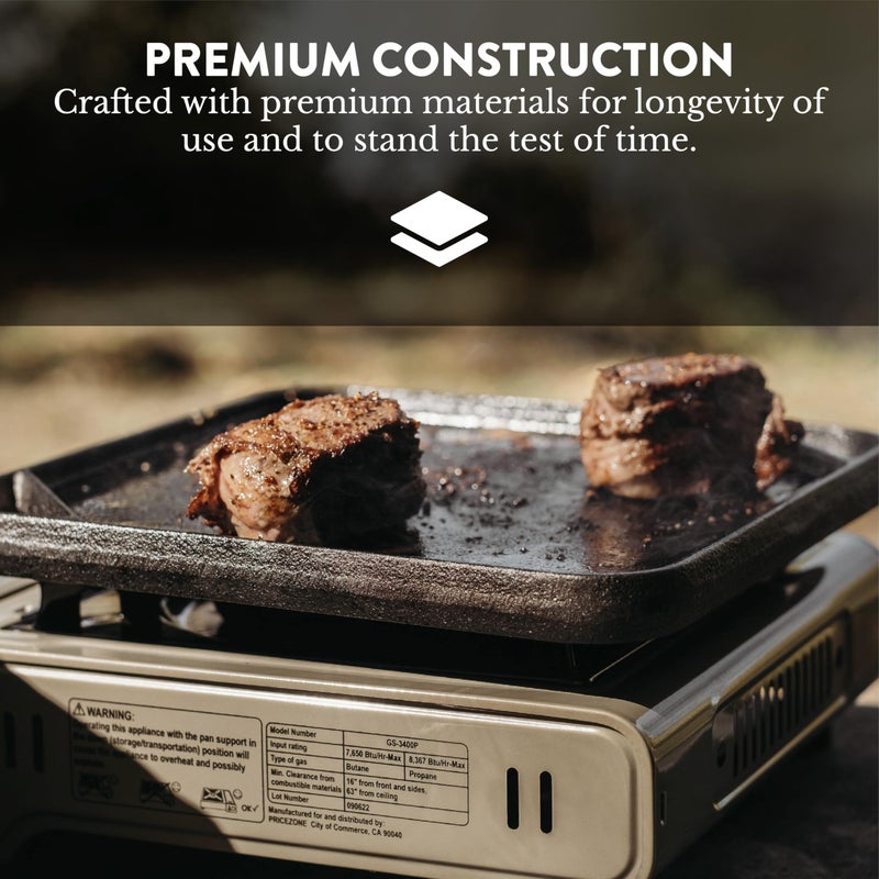 GasOne Gas One GS-3400P Propane or Butane Stove Dual Fuel Stove Portable Camping Stove - Patented - with Carrying Case Great for Emergency Preparedness Kit - Image 4
