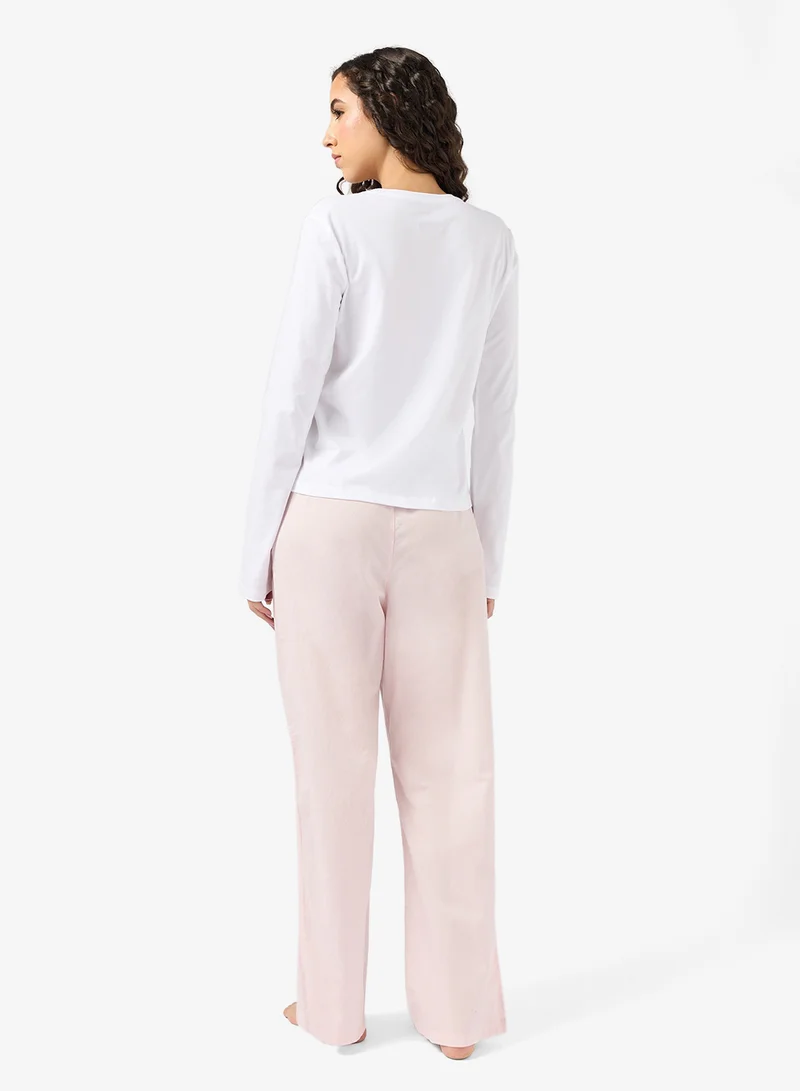 CALVIN KLEIN Logo T-Shirt & Pants Set