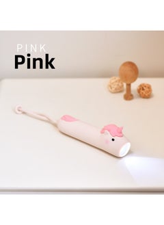 Generic Silicone Flashlight Mini Children Students Outdoor Home Lighting LED Rechargeable Cartoon Night Light Flashlight-Color:Product Style: C72 Unicorn-Size:195×62×60mm (color Box)  - Image 1