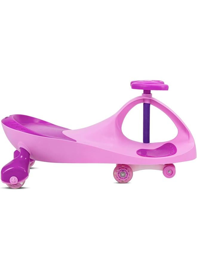 Ziggy Kids Ride‑On Twist Car with Anti‑Rollover PU Wheels – Pink (ZG‑2002) - Image 2