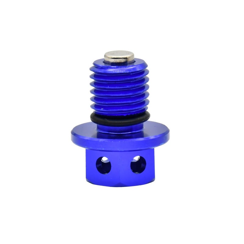 M12xP1 1.5 مسمار تصريف الزيت المغناطيسي (Magnetic Oil Drain Plug Bolt Screw) فضي مناسب لـ CR125 250 250R CRF250R XR 250 600R 171 71gal CBR1000RR متوافق مع الدراجات النارية - Image 3