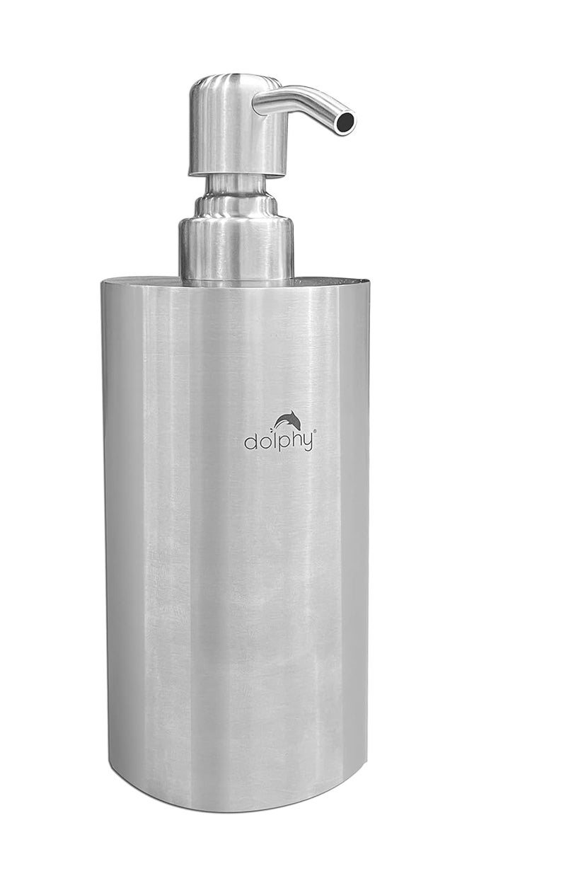Dolphy 304 Stainless Steel Countertop Soap Dispenser - for Kitchen or Bathroom Sink Countertop (450ml) - Image 2