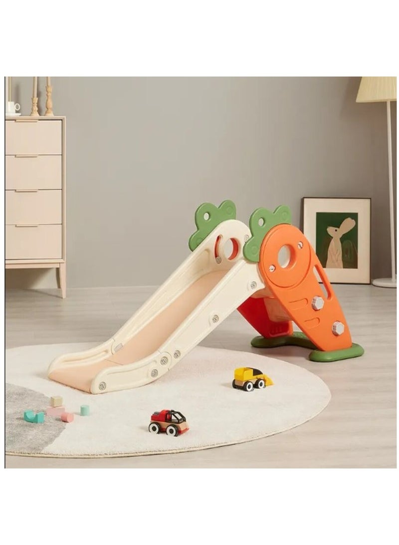 فول جوي زحليقه اطفال مع طوق كرة السلة، 2 في 1 زحليقه للأطفال الصغار والأولاد والبنات المتسلقين، ألعاب داخلية وخارجية - Image 1