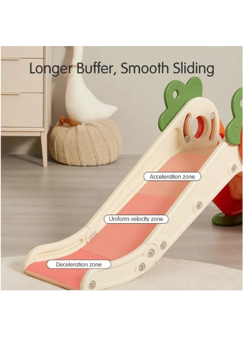 فول جوي زحليقه اطفال مع طوق كرة السلة، 2 في 1 زحليقه للأطفال الصغار والأولاد والبنات المتسلقين، ألعاب داخلية وخارجية - Image 3