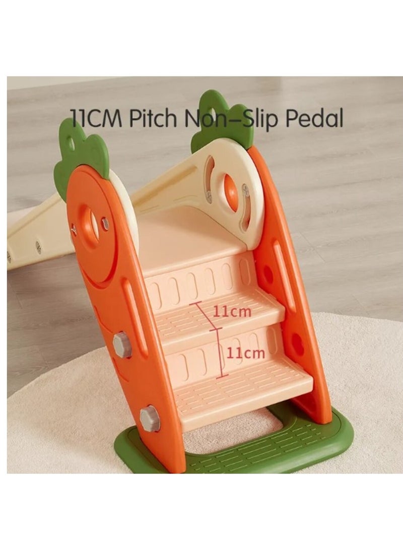 فول جوي زحليقه اطفال مع طوق كرة السلة، 2 في 1 زحليقه للأطفال الصغار والأولاد والبنات المتسلقين، ألعاب داخلية وخارجية - Image 4