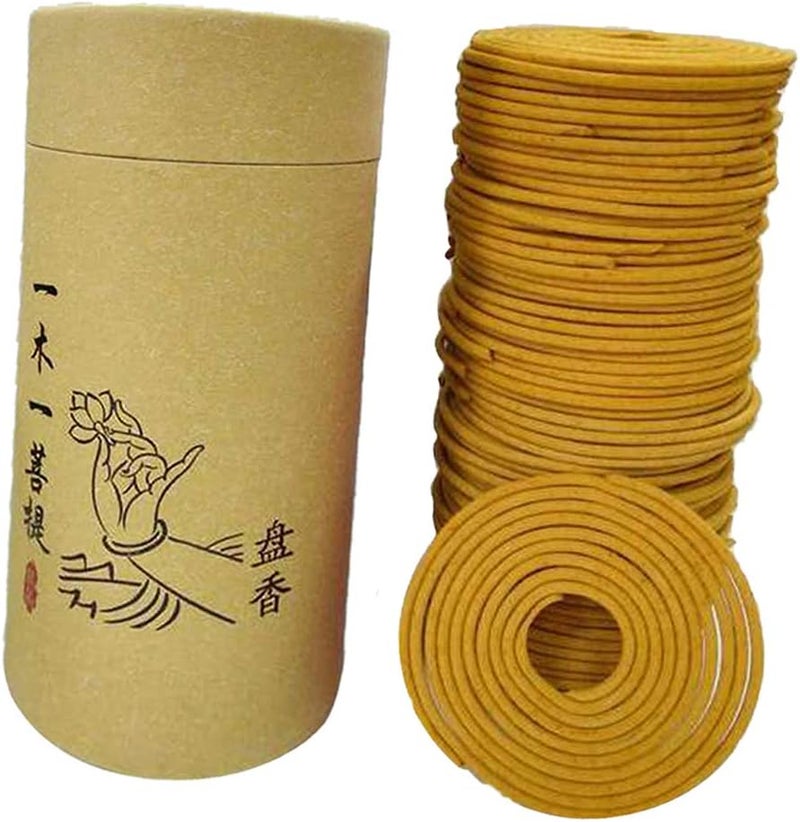 klarakoNatural Sandalwood Rose Incense Home Fragrance Coil Incense Air Refreshing 120 Coils Per Box Jasmine Rose klarakofragrans, 68mm - Image 1