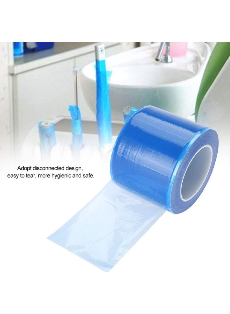 SOLARAE لفة فيلم الحاجز الأزرق، 1200 ورقة 4"x6" شريط حاجز قابل للتصرف مع صندوق موزع، شريط حاجز فيلم PE للحماية للأسنان، العيادة، صالون التجميل، حماية الأجهزة - Image 5