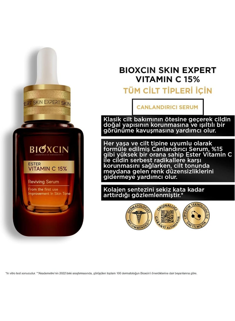 BIOXCIN SKIN EXPART ESTER VITAMIN C 15% REVIVING FACE SERUM 30 ML - Image 5