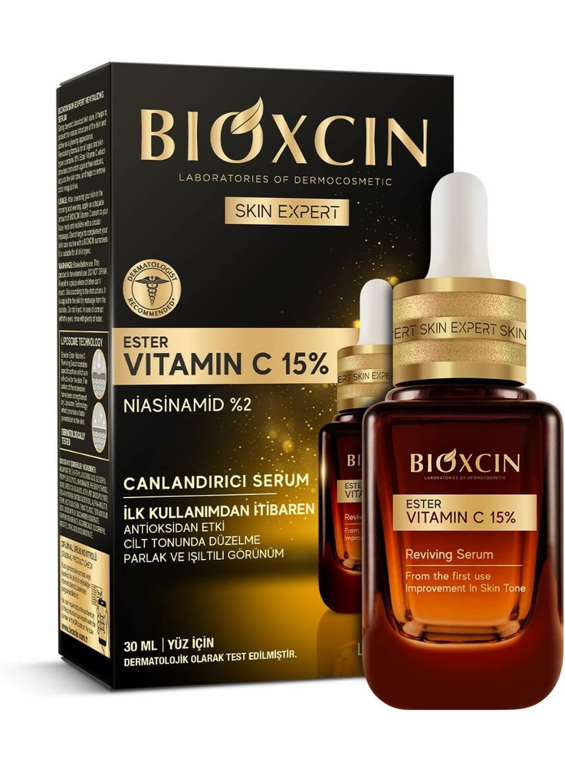 BIOXCIN SKIN EXPART ESTER VITAMIN C 15% REVIVING FACE SERUM 30 ML - Image 1