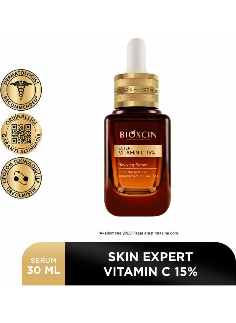 BIOXCIN SKIN EXPART ESTER VITAMIN C 15% REVIVING FACE SERUM 30 ML - Image 3