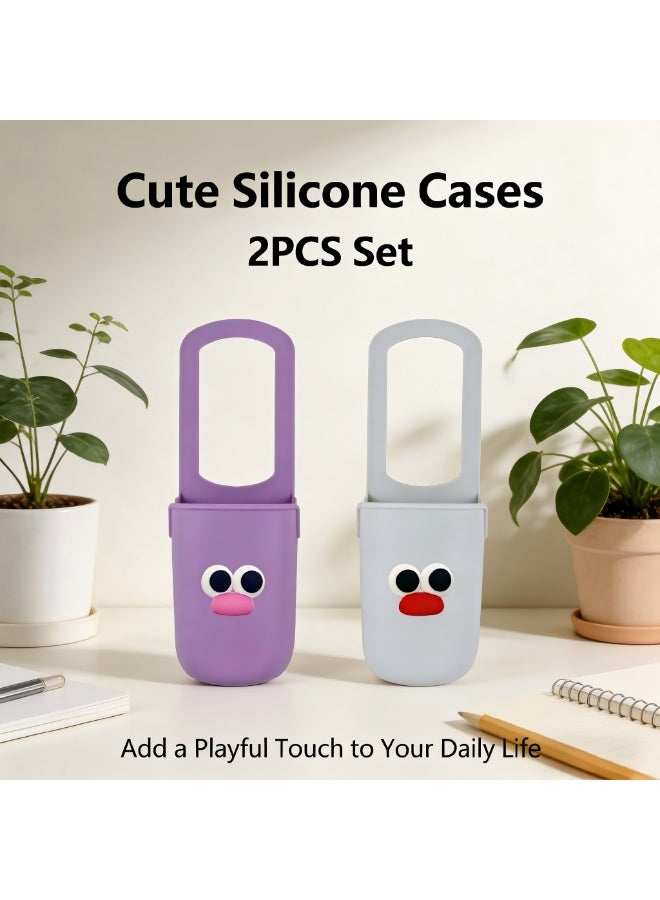 Cute silicone cup holder for strollers, bicycles, wheelchairs, and pool grab handles; multi-functional silicone cup bag (2pcs) - Image 4