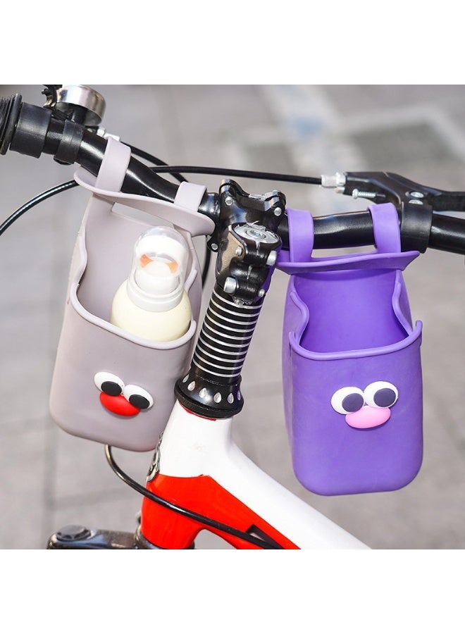 Cute silicone cup holder for strollers, bicycles, wheelchairs, and pool grab handles; multi-functional silicone cup bag (2pcs) - Image 3