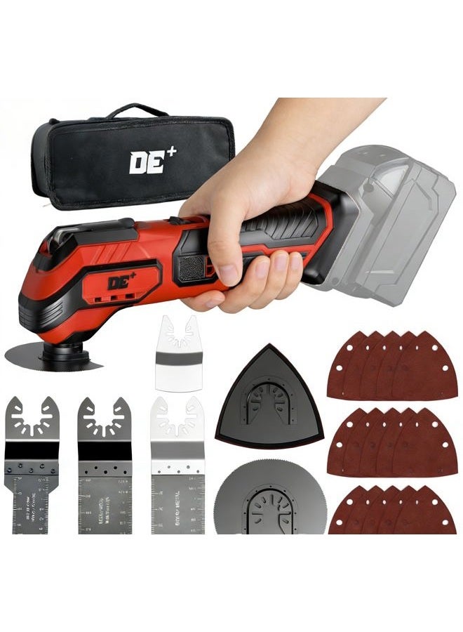DeForce Oscillating Multi-Tool Kit for Milwaukee Max Battery for Scraping, Sanding, Cutting Wood(No Battery) - Image 1
