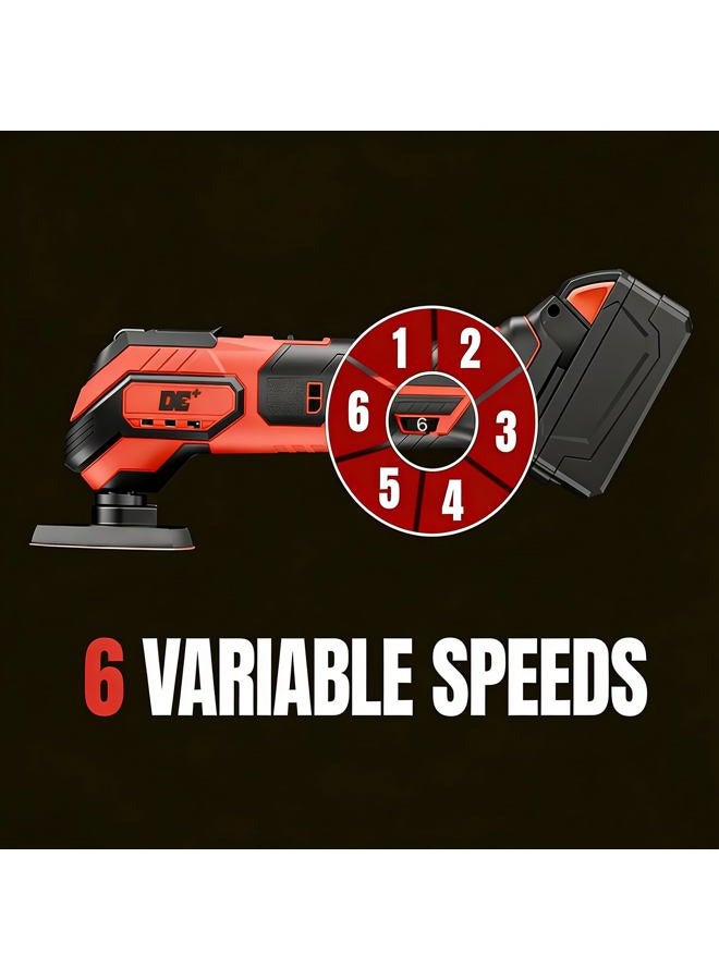 DeForce Oscillating Multi-Tool Kit for Milwaukee Max Battery for Scraping, Sanding, Cutting Wood(No Battery) - Image 3