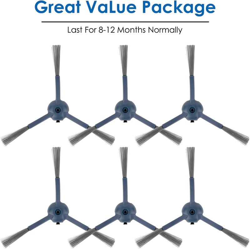 CHAIN PEAK (6 Pack) C20 Omni Side Brushes Compatible With Eufy C20 Omni Robot Vacuum, Edge-Sweeping Brushes, Nylon Corner Brush, Replacement Side Brush Parts Accessories, Corner Brush - Image 2
