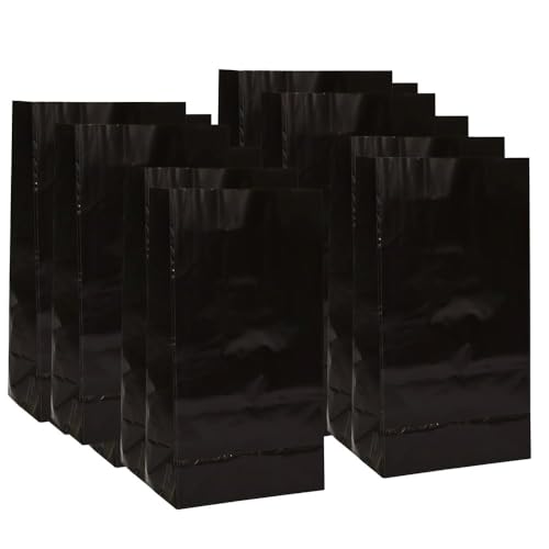 Black Magic Paper Party Bags  10 x 5 12 Pack  Elegant  EcoFriendly Design  Perfect for Any Occasion